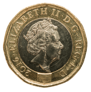 A gold coin with the symbol of Queen Elizabeth has been used as a currency years ago.