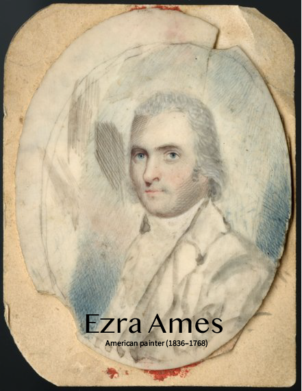 A face portrait from the American painter Ezra Ames.
